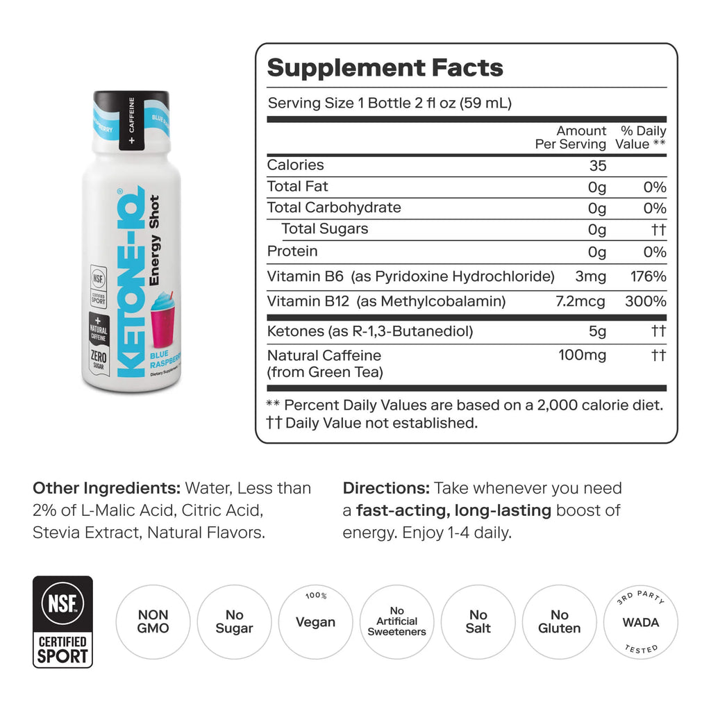 Ketone-IQ + Shot de cafeína