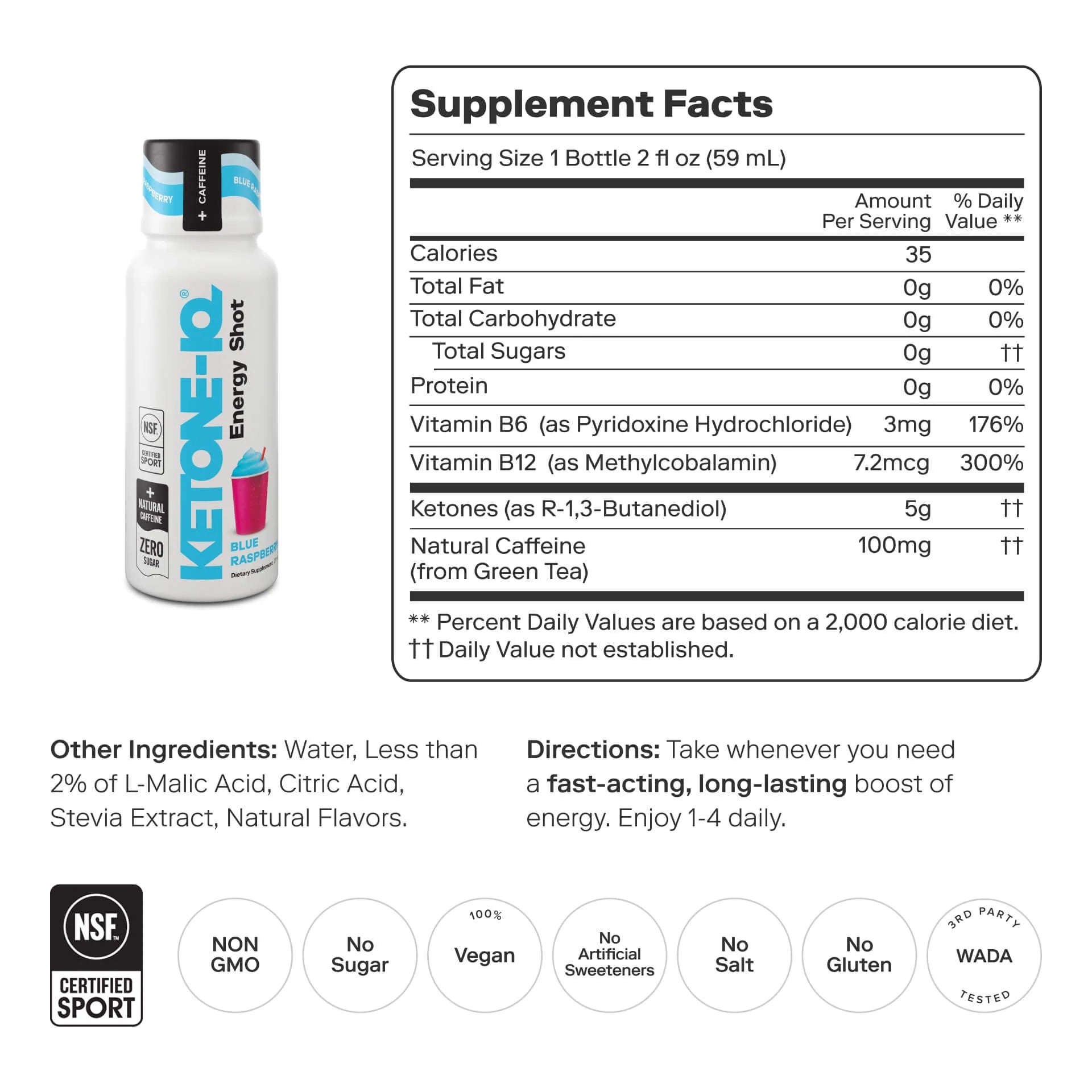 Ketone-IQ + Shot de cafeína