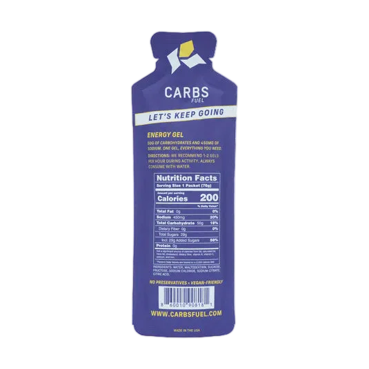 Gel energético Carbs Fuel Salted Original 50 g (Caja)