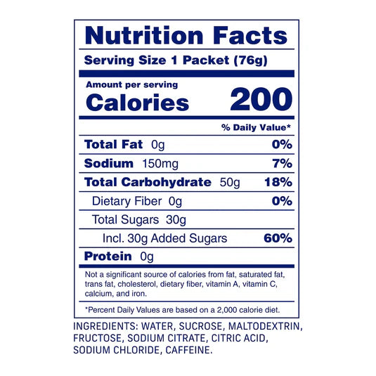 Gel energético con cafeína Carbs Fuel Original 50 g (Caja)